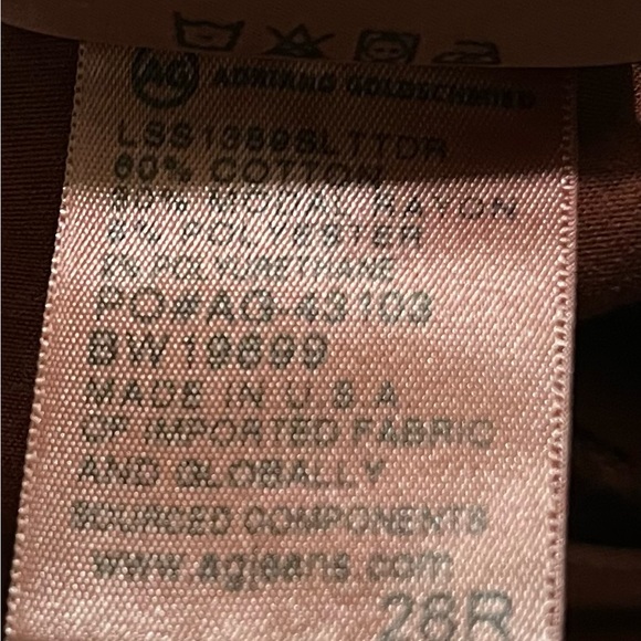 Ag Adriano Goldschmied the legging ankle rust colored jeans 28 - - Picture 10 of 10